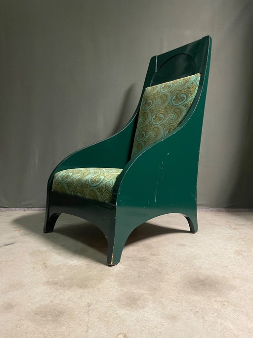 Seltener Jugendstil Hochlehner Sessel
