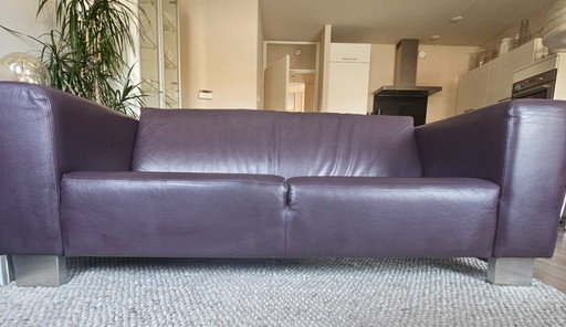 Rolf Benz design bank – model 310, aubergine empty