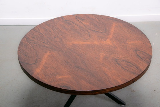 Image 1 of Runder Pallisander-Couchtisch, ca. 1950