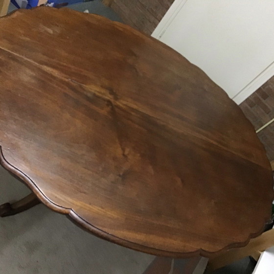 Image 1 of Antique ball-leg table