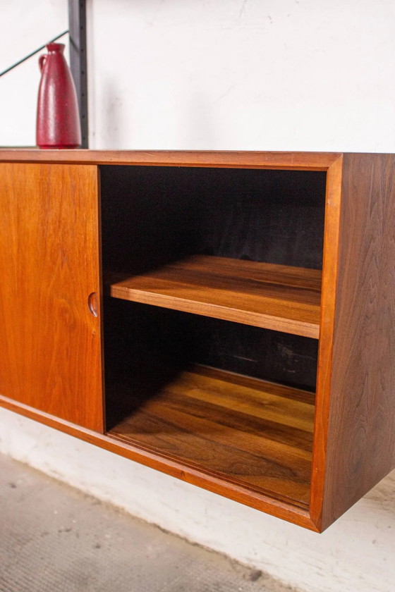 Poul Cadovius Shelving System Cado Royal Vintage Teak 60s – Shelving unit, Wood, Metal, Scandinavian (photo 16 of 18)