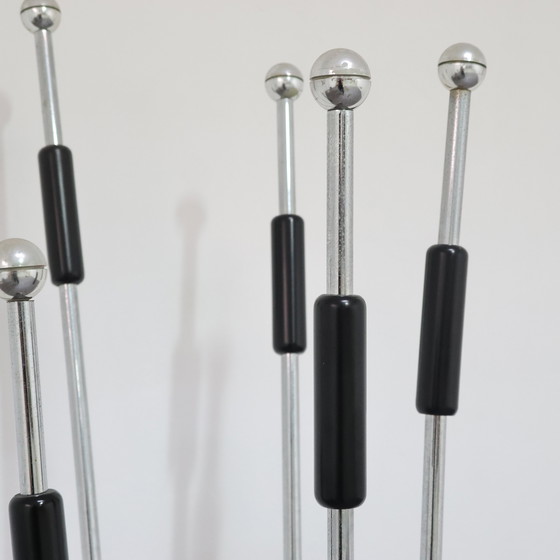 Image 1 of Mannelli brothers travertine steel coat rack, 1970s modern design