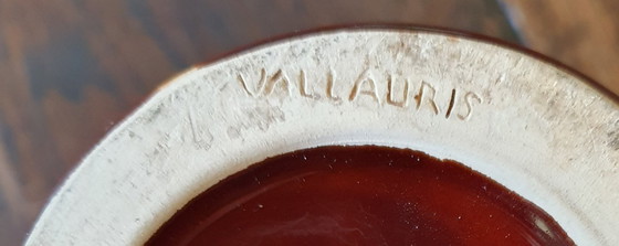 Image 1 of Vintage Vallauris vase 1960s - lava glaze - signed