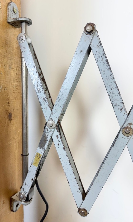 Image 1 of Industrial Scissor Wall Lamp by Curt Fischer for Midgard, 1930s