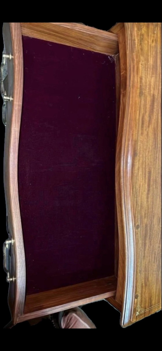 2 Cómodas con ruedas, Terciopelo, Madera, Marrón (foto 7 de 9)