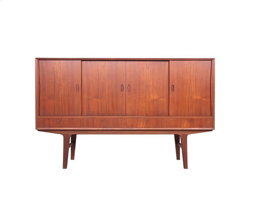Deens design teak highboard, 1960s