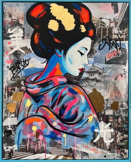 Silenzio dentro - Dipinto pop art 103 x 83