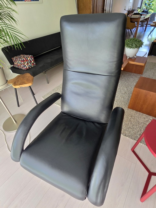 Jori Yoga Recliner Multi Move Black Leather – verstelbare relaxstoel, Metal (photo 2 of 5)