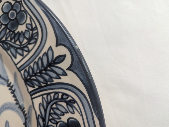XL Vintage Spaanse Majolica Keramische Wandlader van M. Marco - 40 cm – Artisan, Wanddecoratie, Ceramic (photo 13 of 15)