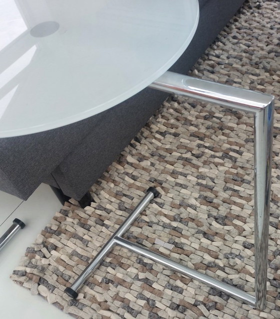 Image 1 of tavolini laterali 2 pezzi tavolini di design in vetro/smerigliato