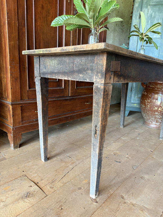 Image 1 of Tavolo rustico neoclassico 700 noce