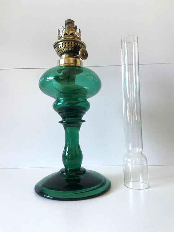 Image 1 of Antike deutsche Kosmos Brenner Petroleumlampe im Jugendstil, um 1900