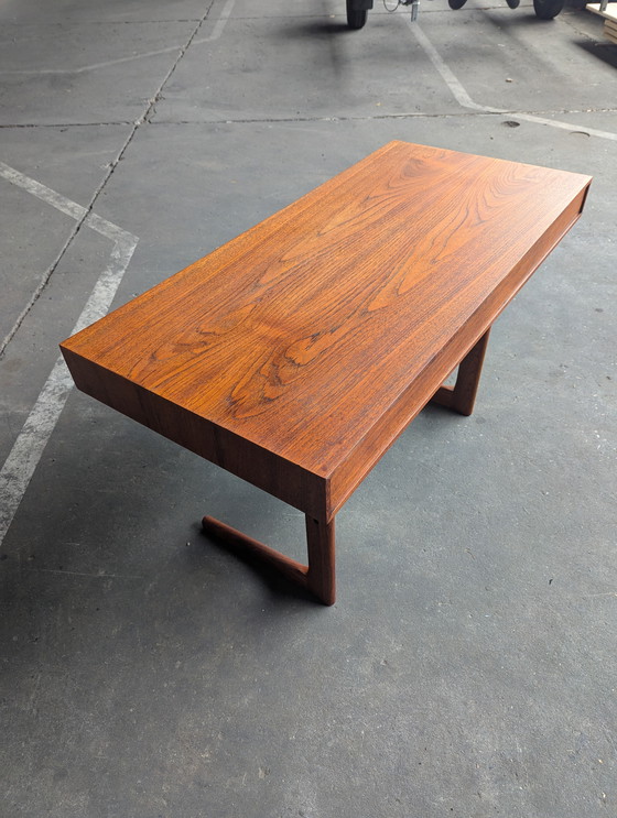 Image 1 of Midcentury teak cantilever desk -Georg Pedersens - 1960