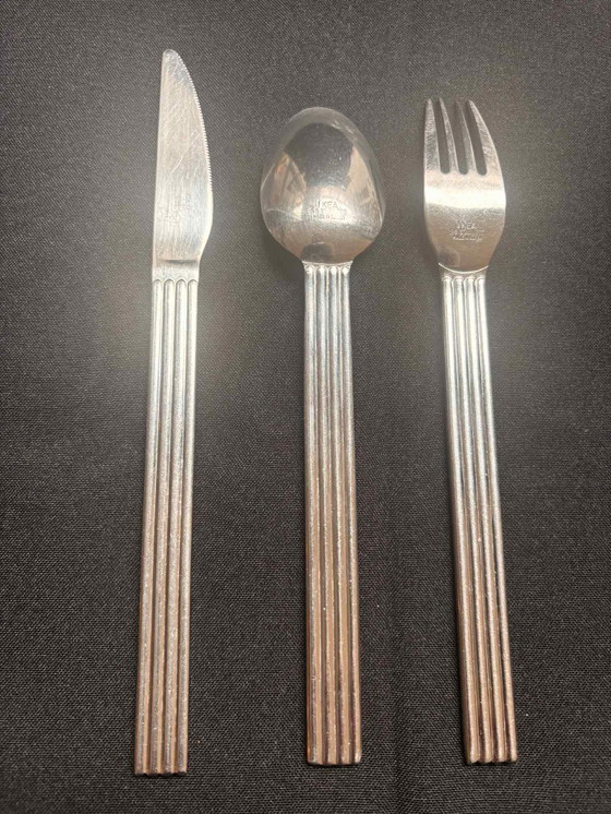 Image 1 of Vintage IKEA Strateg bestekset: 18-delig postmodern roestvrijstalen bestek