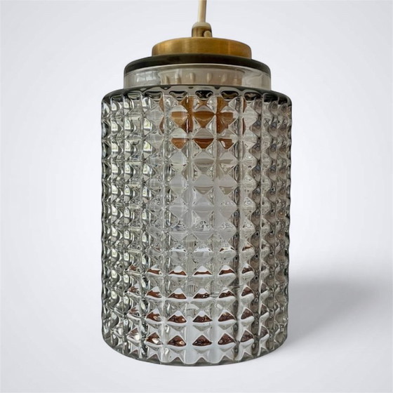 Image 1 of Vintage Scandinavische glazen hanglamp — Toegeschreven aan Carl Fagerlund / Reijmyre, jaren 60