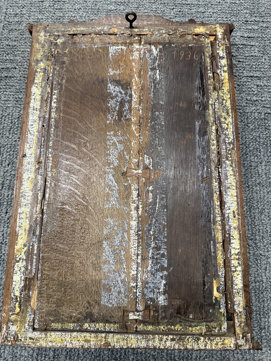 Image 1 of Houten uitgewerkt paneel.