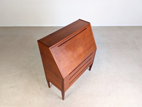 Image 1 of Secrétaire original Nils Jonsson HJN Mobler Midcentury en teck danois