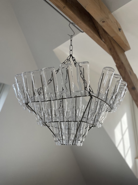 Image 1 of Leitmotiv bottle chandelier - milk bottle lamp with a twist