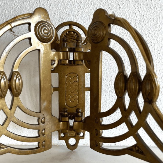 Art Nouveau Style Brass Articulated Double Piano Wall Sconce Lamp, 1900s, 1890s – Wall lights, Bronze (photo 12 of 13)