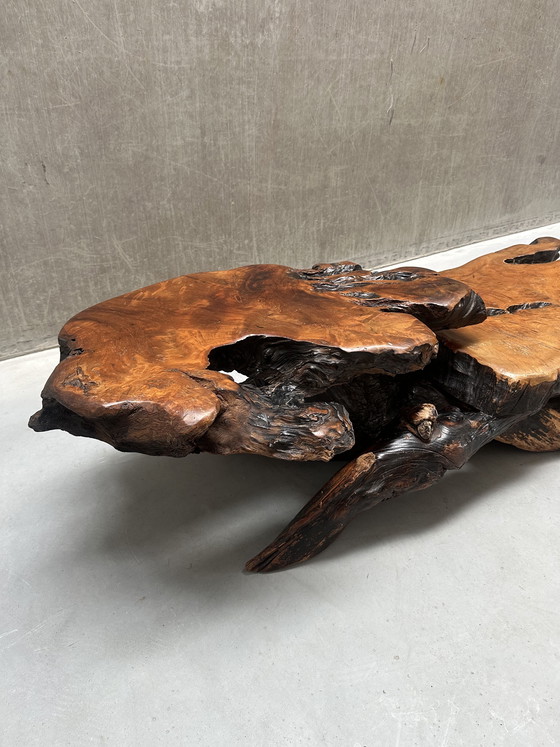 Image 1 of Vintage XL brutalist wabi-sabi coffee table