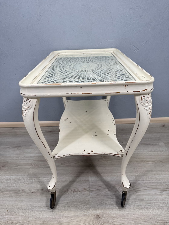 Image 1 of Chippendale serving trolley with webbing top