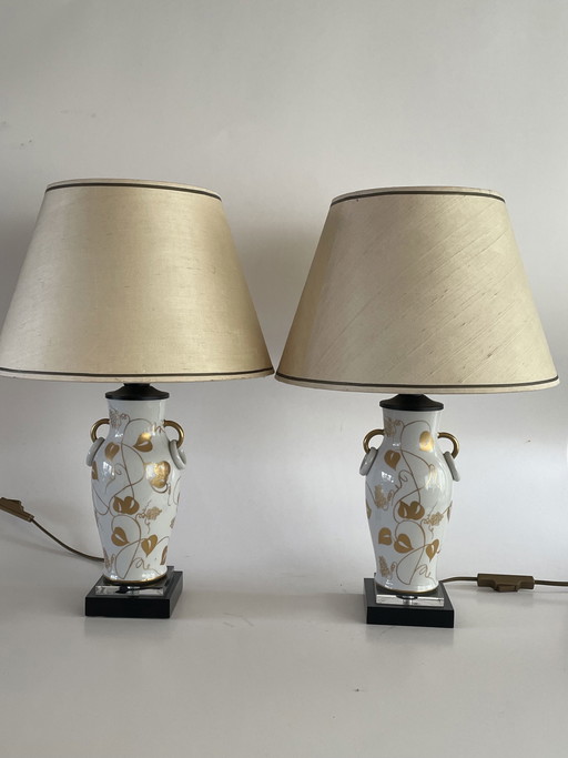2 lámparas de mesa Guilia Mangani