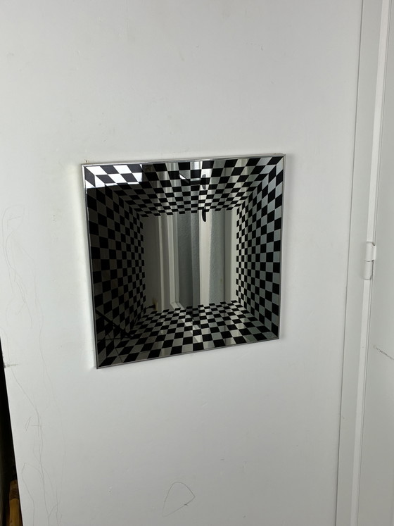Specchio Vintage Op Art Deknudt – Chrome, Glass (photo 7 of 15)