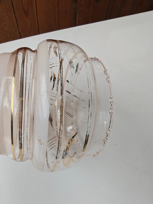 Antique glass lampshade