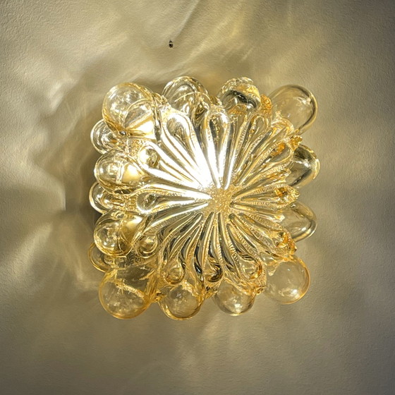 Image 1 of Lampada in vetro a bolle, Helena Tynell per Glashütte Limburg