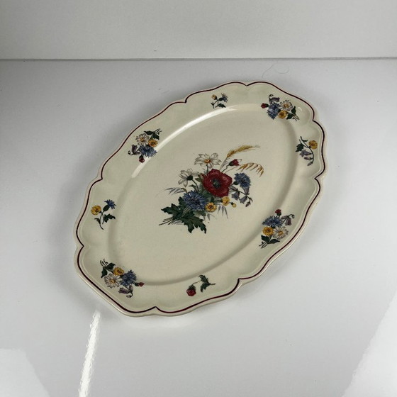 Piatto Ovale "Agreste" Sarreguemines, XX Secolo – Stoviglie, Ceramic, Vintage (photo 4 of 7)