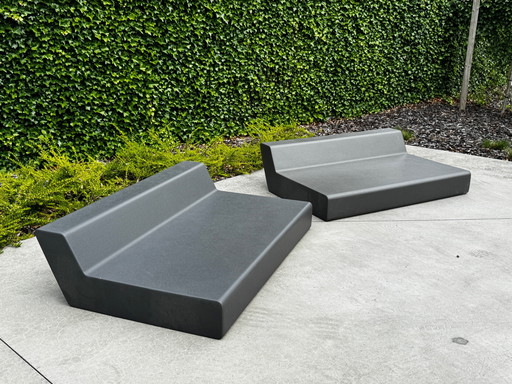 Quinze & Milan MATRASS SEAT - 150 - 2 PIECES AS A SET - GREY