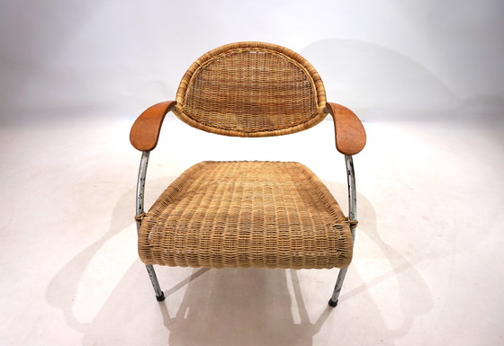 Image 1 of Rattan Streamline lounge chair, 1970