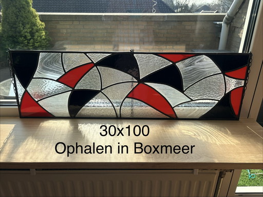 Bellissima vetrata artistica 30x100