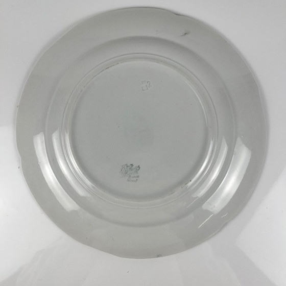 Image 1 of Art Nouveau round platter KG Lunéville, "Apple Tree" model, 1900-1930