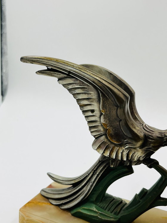 Art Deco Onyx Birds of Paradise Bookends – Decorative Objects, Marble, Metal (photo 6 of 14)