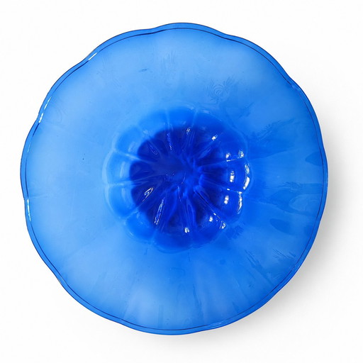 Murano-Tischdekoration im Vintage-Stil – mundgeblasenes Glas in Kobaltblau, 1950er Jahre