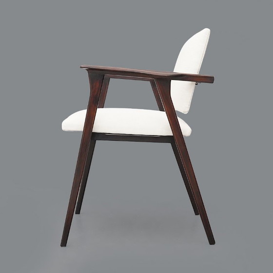 Image 1 of Coppia di poltrone con braccioli in legno, anni '50