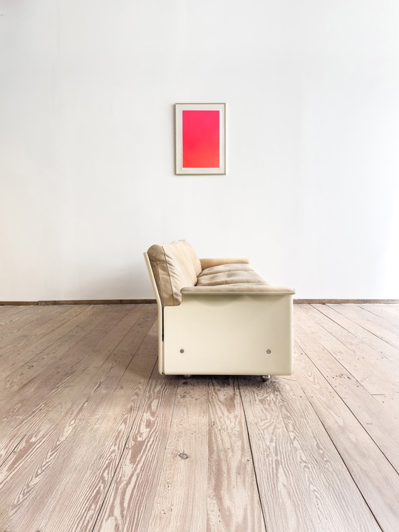 Image 1 of Mid-Century Modernes Lounge-Sofa aus Glasfaser und Wildleder von Dieter Rams für Vitsoe, Deutschland, 1960er Jahre