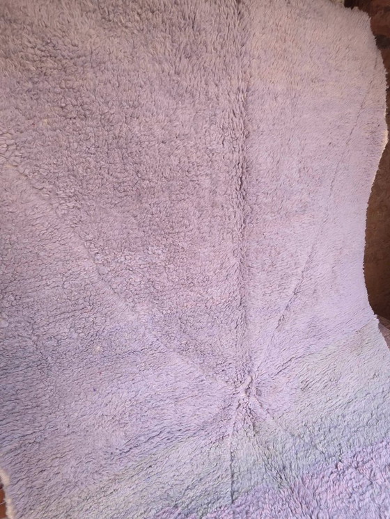 Image 1 of Moroccan Lilac Beni Ourain plush rug 247 x 167 cm 