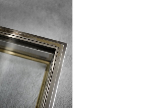 Image 1 of Vintage coffee table with glass cabinet by Maison Jansen, France 1970