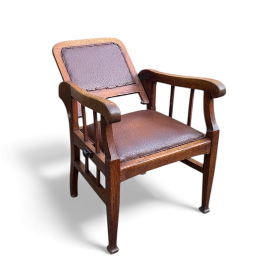 Image 1 of Vintage Kappersstoel ca.1910