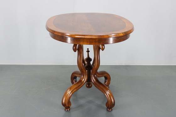 Image 1 of 1930s Bentwood Table with Walnut Top Finish, Czechoslovakia