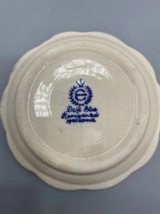 Delftsblauwe faience asbak in de vorm van een windmolen, Holland – servies, Dutch Design Style (photo 2 of 3)
