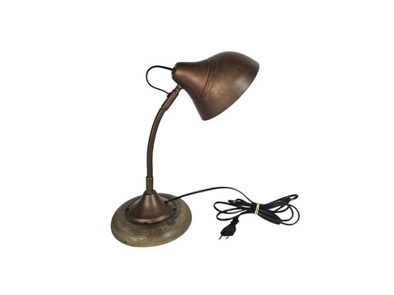 Image 1 of Paris 555 Frankreich - Tischlampe - Messing - Flexibler Hals - Etikett - 3. Quartal 20.