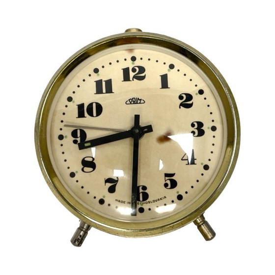 Image 1 of Working PRIM Vintage Alarm Clock – Czechoslovakia, 1960s