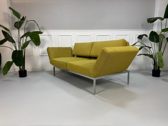 Image 1 of Brühl Roro Soft Sofa Stoff Grün Schlafsofa