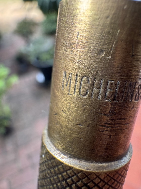 Rare grand compas d’atelier ancien – Michelin & Cie – Acajou – 82 cm – Objets déco, Wood (photo 6 of 12)