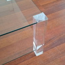 Table basse - Verre et plexiglas - Design intemporel