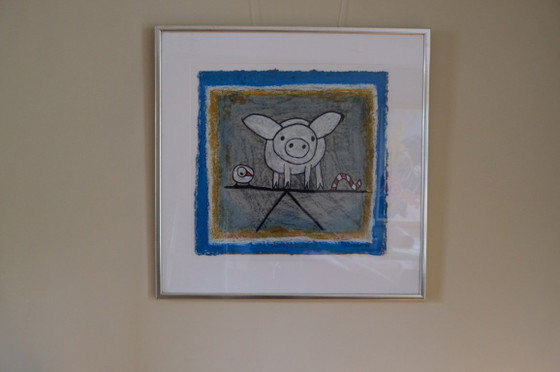 Image 1 of Hans Innemee ""The relativity of balance" | originele zeefdruk
