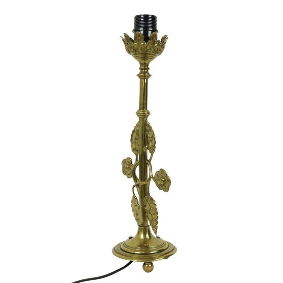 Image 1 of Floral Table Lamp Art Nouveau Style